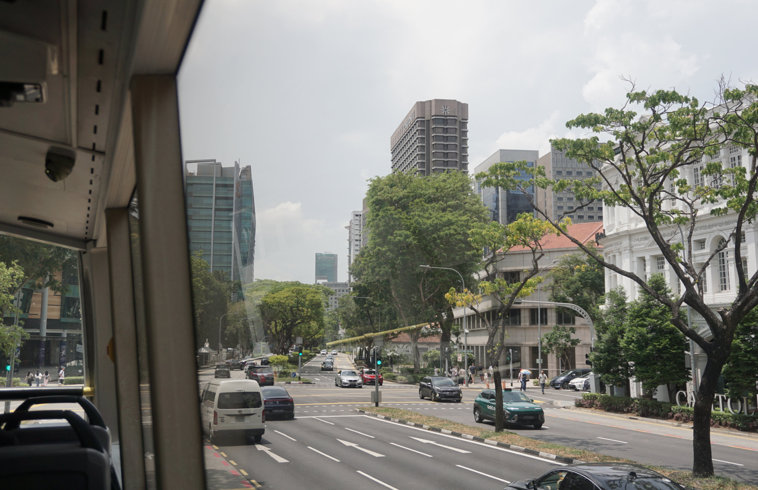 View from my bus across town. There is certainly British colonial legacy, but Singapore has built a long way on top. It's also far greener than I expected.